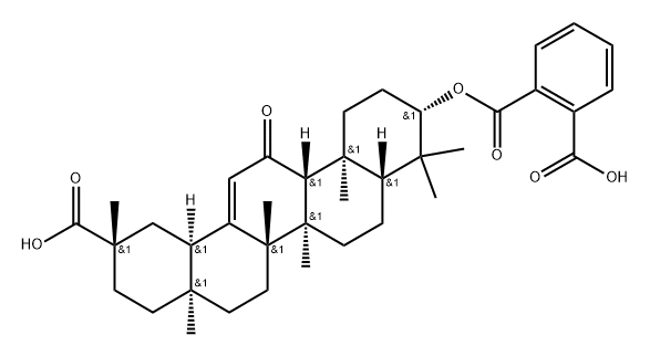 GLYCYRRHETIC ACID 3BETA-O-HEMIPHTHALATE DISODIUM SALT Struktur