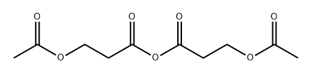 Bis[3-(acetyloxy)propionic]anhydride Struktur