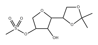 1,4-Anhydro-5-O,6-O-isopropylidene-D-glucitol 2-methanesulfonate Struktur