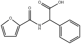 Benzeneacetic acid, α-[(2-furanylcarbonyl)amino]- Struktur