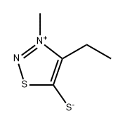 4-Ethyl-5-thiolato-3-methyl-1,2,3-thiadiazol-3-ium Struktur