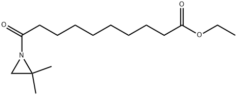 2,2-Dimethyl-ι-oxo-1-aziridinedecanoic acid ethyl ester Struktur