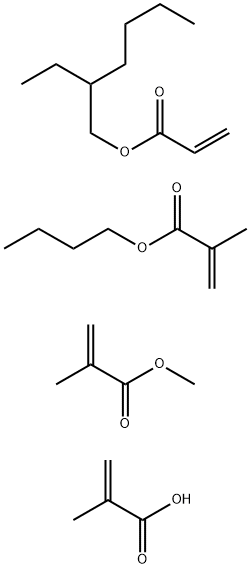 Methyl methacrylate, polymer with methacrylic acid, butyl methacrylate and 2-ethylhexyl acrylate Struktur