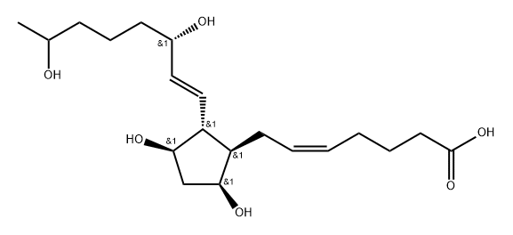 19-hydroxyprostaglandin F Struktur