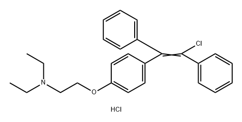 Clomiphene hydrochloride Struktur