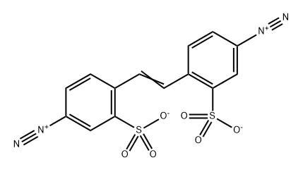 5-diazonio-2-[(Z)-2-(4-diazonio-2-sulfonato-phenyl)ethenyl]benzenesulf onate Struktur