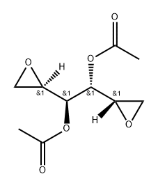 dianhydro-3,4-diacetylgalactitol Struktur