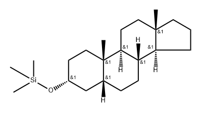 (5β-Androstan-3α-yloxy)trimethylsilane Struktur