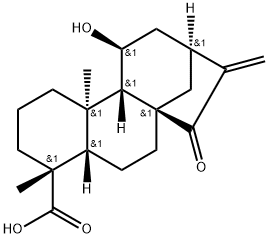 ent-11α-Hydroxy-15-oxokaur-16-en-19-oic acid Struktur