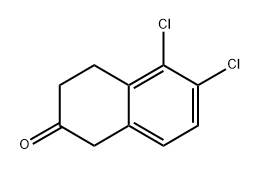 5,6-Dichloro-3,4-dihydronaphthalen-2(1H)-one Struktur