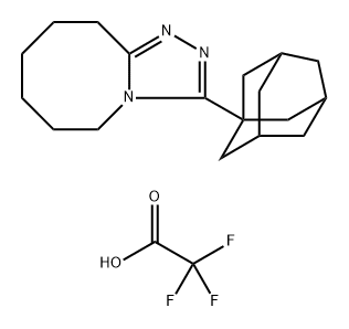 3-(Adamantan-1-yl)-5,6,7,8,9,10-hexahydro[1,2,4]triazolo[4,3-a]azocine Struktur