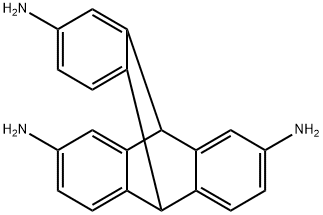 9,10[1',2']-Benzenoanthracene-2,7,14-triamine, 9,10-dihydro- Struktur