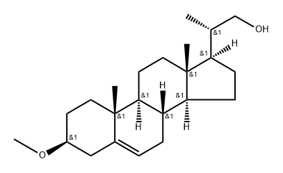 Pregn-5-ene-20-methanol, 3-methoxy-, (3β,20S)- (9CI) Struktur