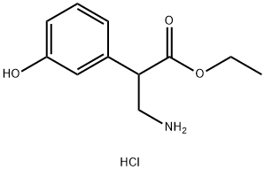 ethyl4-amino-3-(3-hydroxyphenyl)butanoate hydrochloride Structure