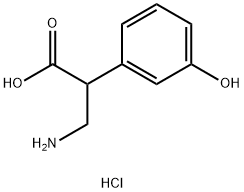 4-Amino-3-(3-hydroxyphenyl)butanoic?acid hydrochloride Struktur