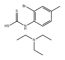 Carbamodithioic acid, N-(2-bromo-4-methylphenyl)-, compd. with N,N-diethylethanamine (1:1)