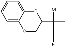 2-(2,3-dihydro-1,4-benzodioxin-2-yl)-2-hydroxypropanenitrile Struktur