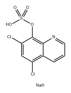 5,7-Dichloro-8-hydroxyquinoline sulfate, sodium salt, Min. 95% Struktur