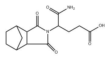 4,7-Methano-2H-isoindole-2-butanoic acid, γ-(aminocarbonyl)octahydro-1,3-dioxo- (9CI) Struktur