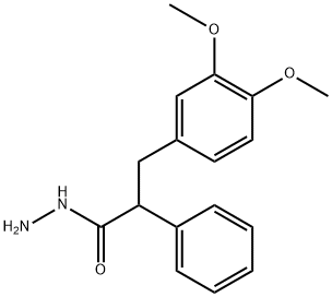 3,4-Dimethoxy-α-phenylhydrocinnamic acid hydrazide Struktur