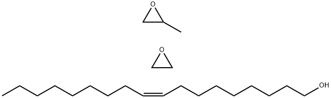 Oxirane, methyl-, polymer with oxirane, mono-(9Z)-9-octadecenyl ether Struktur