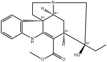 (20S)-2,16-Didehydro-20-hydroxycuran-17-oic acid methyl ester Struktur