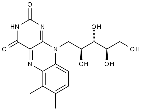 Riboflavin, 8-demethyl-6-methyl- Struktur