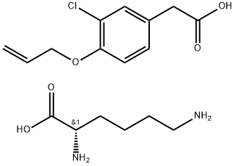 L-Lysine, mono[3-chloro-4-(2-propenyloxy)benzeneacetate] (9CI) Struktur