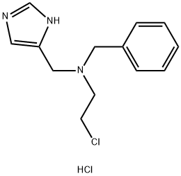 1H-Imidazole-4-Methanamine,N-(2-Chloroethyl)-N-(Phenylmethyl)-,dihydrochloride Struktur