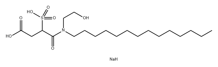 DISODIUM MYRISTAMIDO MEA-SULFOSUCCINATE Struktur