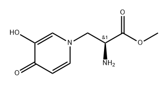 1(4H)-Pyridinepropanoic acid, α-amino-3-hydroxy-4-oxo-, methyl ester, (S)- (9CI) Struktur