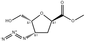 L-lyxo-Hexonic acid, 2,5-anhydro-4-azido-3,4-dideoxy-, methyl ester Struktur