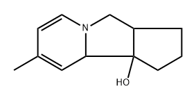 1H-Cyclopent[a]indolizin-9b(9aH)-ol,2,3,3a,4-tetrahydro-8-methyl-,radicalion(1+),(3aR,9aS,9bS)-rel-(9CI) Struktur