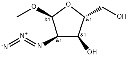 α-D-Ribofuranoside, methyl 2-azido-2-deoxy- Struktur