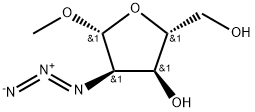 β-D-Ribofuranoside, methyl 2-azido-2-deoxy- Struktur