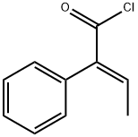 Benzeneacetyl chloride, α-ethylidene-, (αE)- Struktur