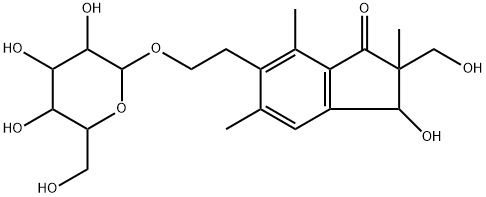 Epipterosin L 2'-O-glucoside Struktur