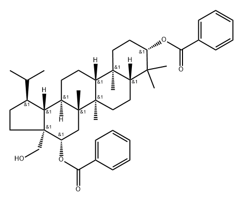 Lupane-3,16,28-triol, 3,16-dibenzoate, (3β,16β)- (9CI) Struktur