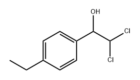 2,2-Dichloro-1-(4-ethylphenyl)ethanol Struktur