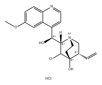 7-CHLORO-4-HYDROXYQUINIDINEHYDROCHLORIDE Struktur