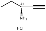 1-Pentyn-3-amine, hydrochloride, (R)- (9CI) Struktur