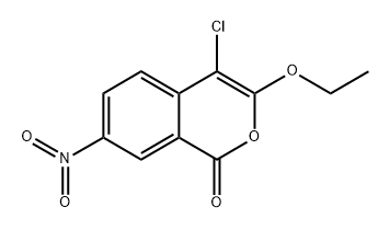 4-chloro-3-ethoxy-7-nitroisochromen-1-one Struktur