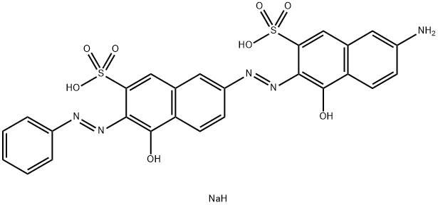 Dinatrium-7-amino-4-hydroxy-3-[[5-hydroxy-6-(phenylazo)-7-sulfonato-2-naphthyl]azo]naphthalin-2-sulfonat