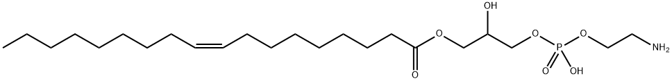 9-Octadecenoic acid (9Z)-, 3-[[(2-aminoethoxy)hydroxyphosphinyl]oxy]-2-hydroxypropyl ester Struktur