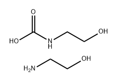 Carbamic acid, (2-hydroxyethyl)-, compd. with 2-aminoethanol (1:1) Struktur