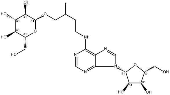 IHYDROZEATIN-O-GLUCOSIDE RIBOSIDE (DHZROG) Struktur