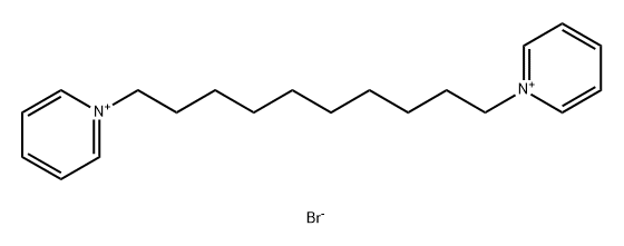 Pyridinium, 1,1'-(1,10-decanediyl)bis-, bromide (1:2) Struktur