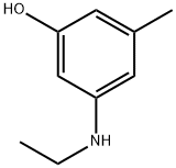 3-(ethylamino)-5-methylphenol Struktur