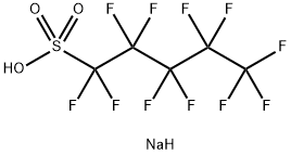 1-Pentanesulfonic acid, 1,1,2,2,3,3,4,4,5,5,5-undecafluoro-, sodium salt (1:1) Struktur