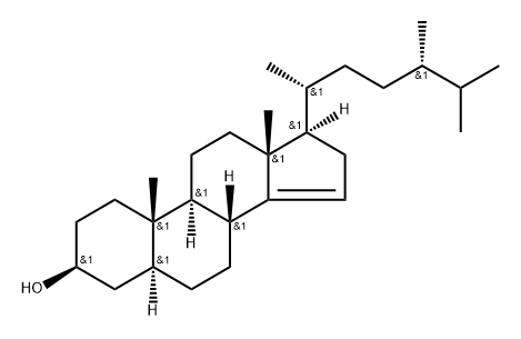 5α-Ergost-14-en-3β-ol Struktur